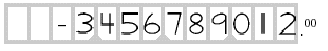 Example of hand-printing block fields on the Form 5500